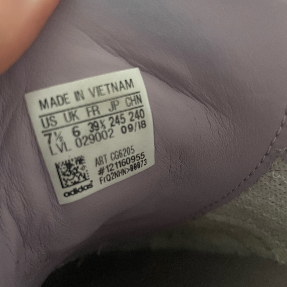 Adidas samba uk 6 purple and gum - Picture 6 of 6